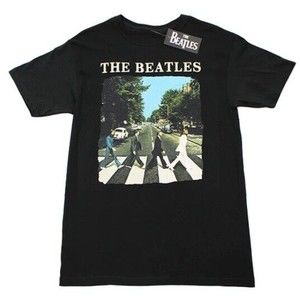 The Beatles Abbey Road Big Men's T-shirt 5X Black Tee Rock Band Music NEW Tags